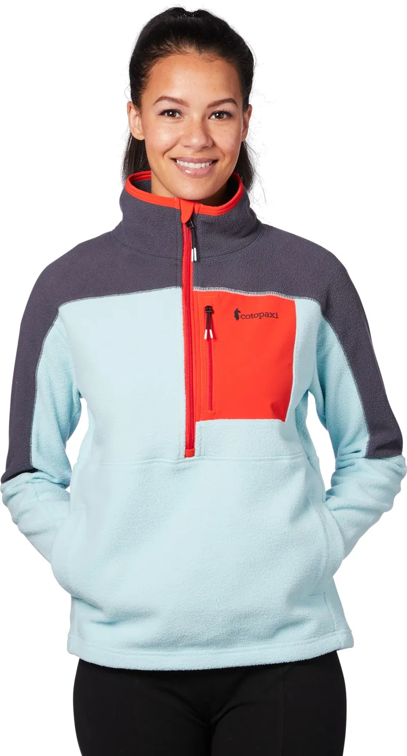 Cotopaxi Womens Dorado Half-Zip Fleece Jacket - Graphite-Glacier-3